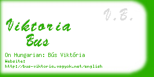 viktoria bus business card